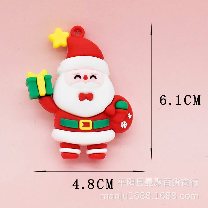 Wholesale Christmas Pendant Cartoon Keychain